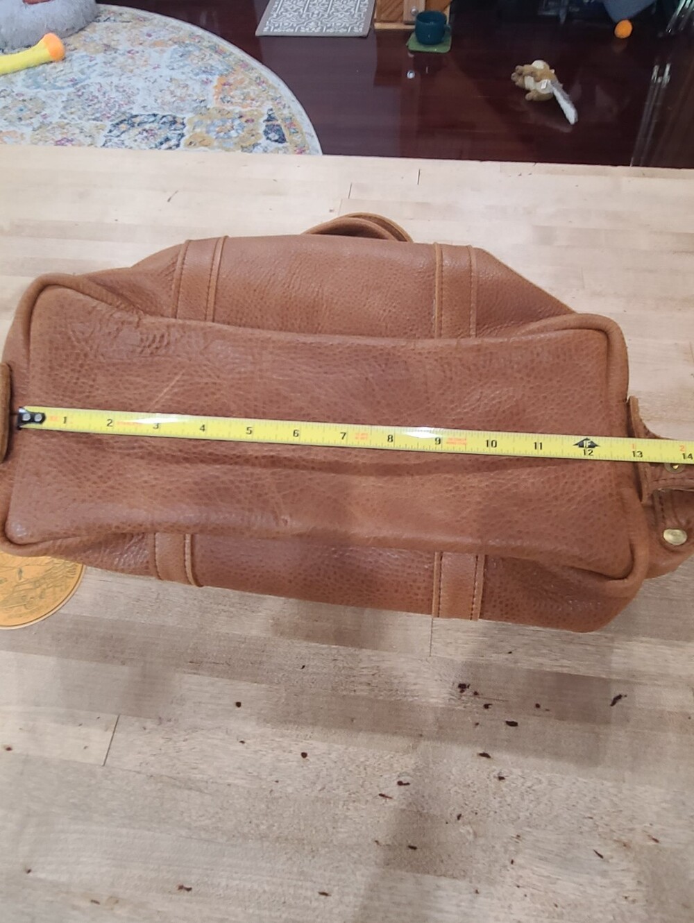 NWT Go Forth Goods Eleanor Satchel Bag In Honey - Picture 12 of 16